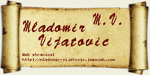 Mladomir Vijatović vizit kartica
